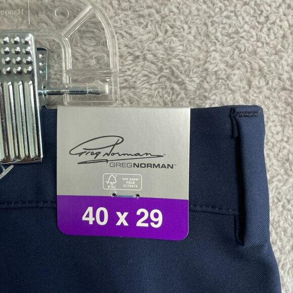 NEW Greg Norman Men's 40x29 Performance Classic Dress Pants Navy - Picture 6 of 9